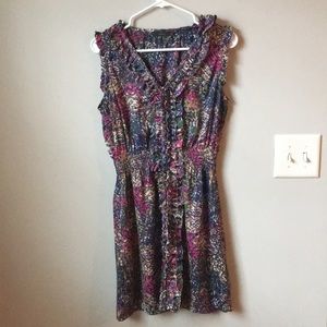 Patterned ruffled sundress